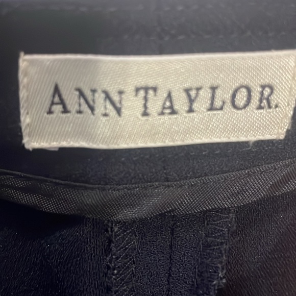 Ann Taylor dress pants belt loops high waisted flare navy blue women’s size 6 - Picture 6 of 8